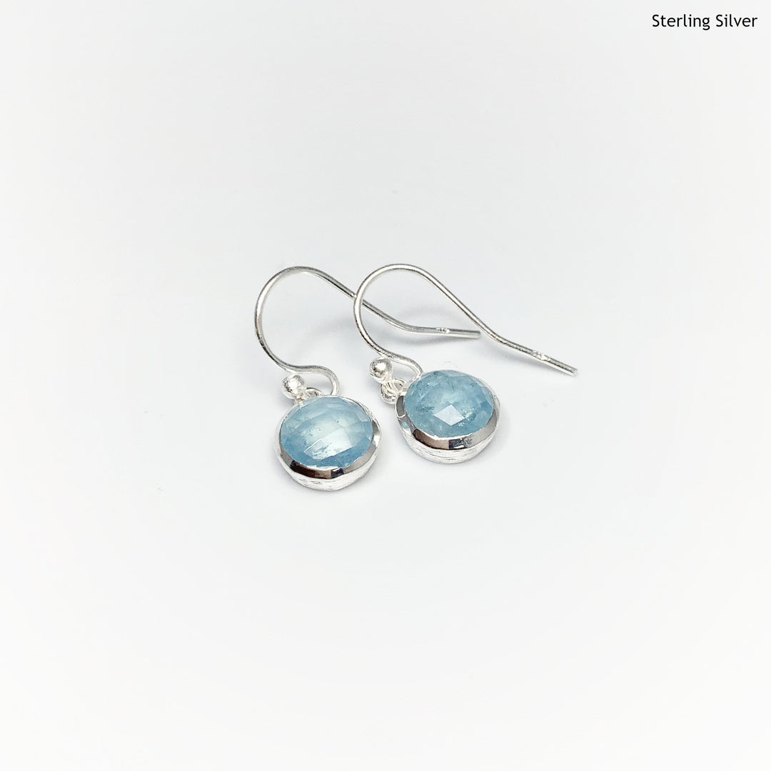 Aquamarine Dangle Earrings - Rocks and Gems Canada