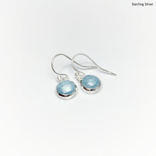 Aquamarine Dangle Earrings - Rocks and Gems Canada