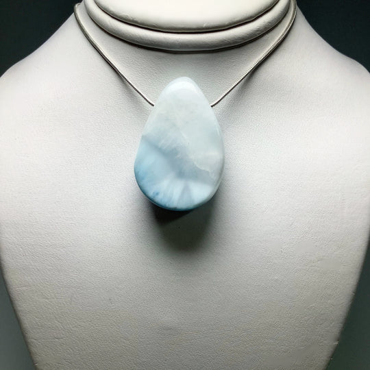 Larimar Drilled Pendant - Rocks and Gems Canada