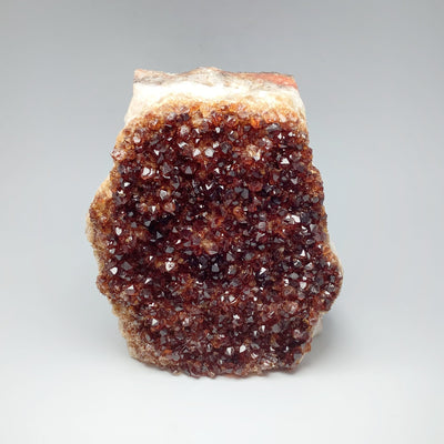 Dark Citrine Druze Cluster Stand Up