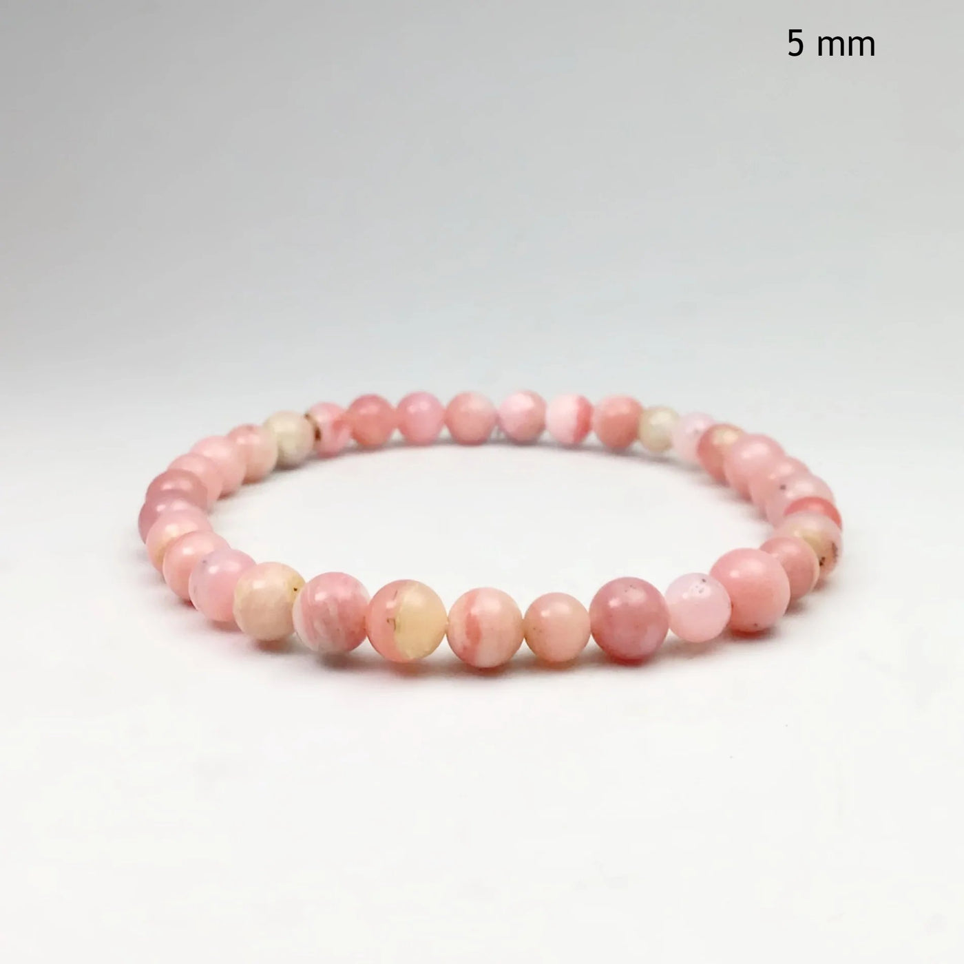 Pink Peruvian Opal Beaded Bracelet