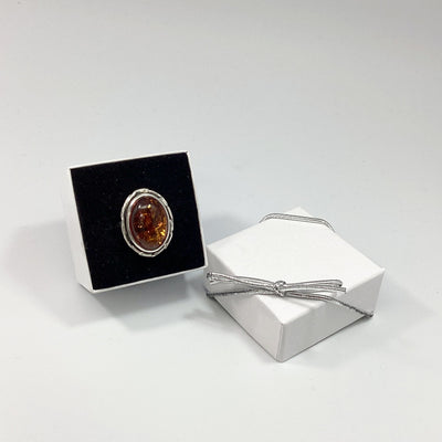 Cognac Amber Ring