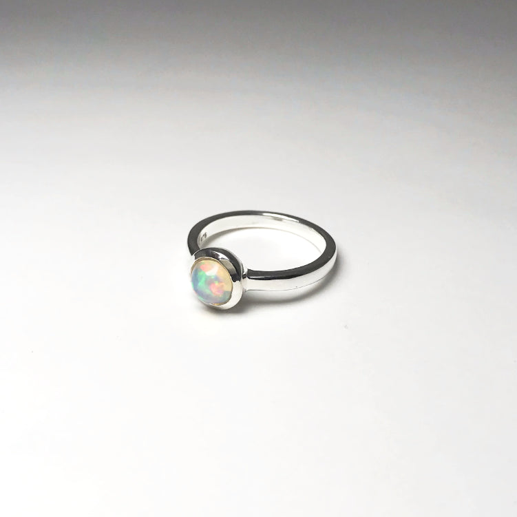 Ethiopian Fire Opal Ring - Rocks and Gems Canada