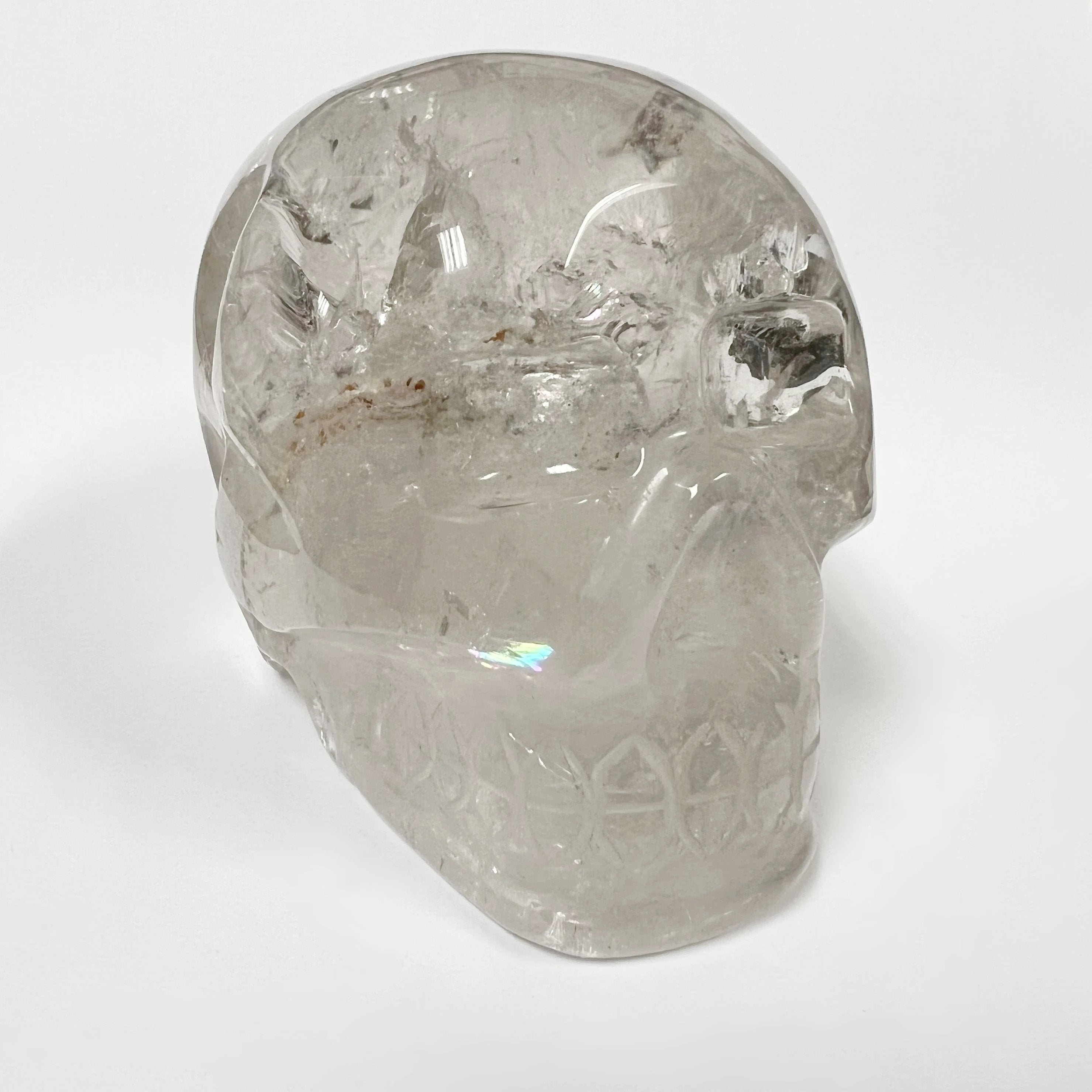 Carved Quartz Crystal Skull - Rocks and Gems Canada