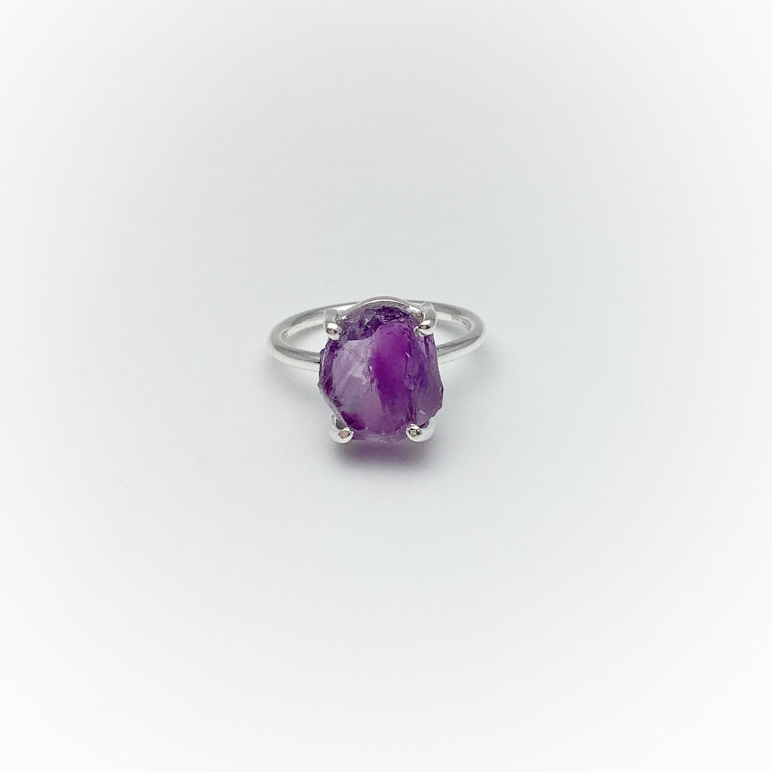 Rough Amethyst Ring - Rocks and Gems Canada