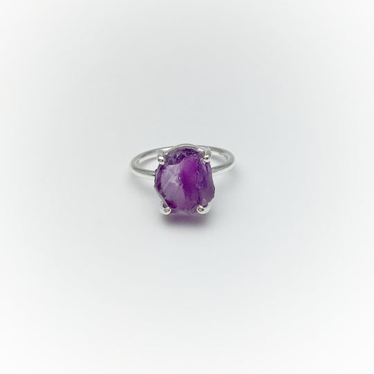 Rough Amethyst Ring - Rocks and Gems Canada