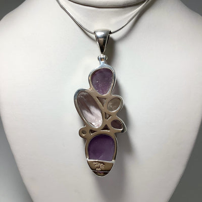 Amethyst and Clear Topaz Pendant