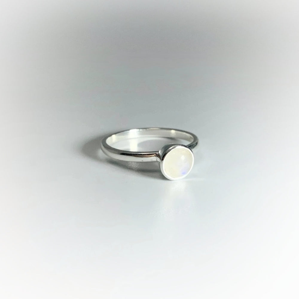 Rainbow Moonstone Ring - Rocks and Gems Canada