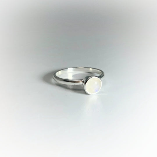 Rainbow Moonstone Ring - Rocks and Gems Canada