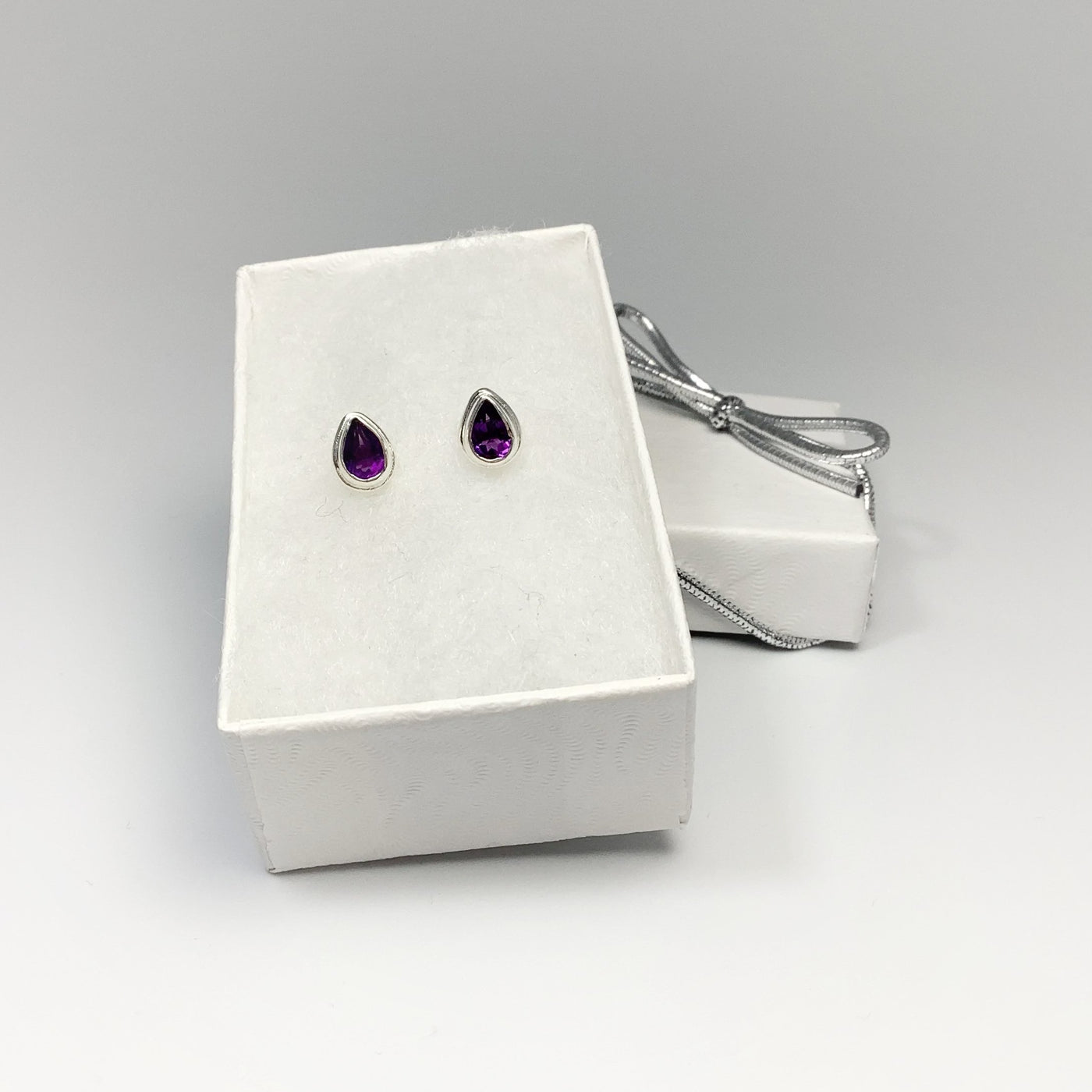 Amethyst Stud Earrings