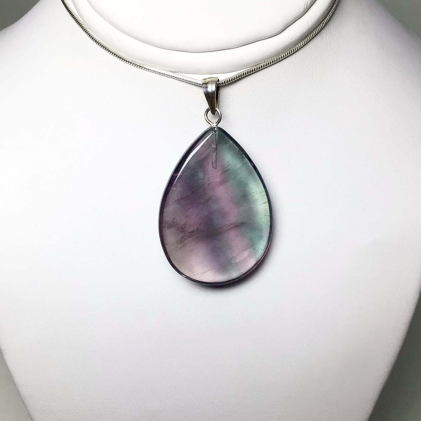 Fluorite Teardrop Pendant