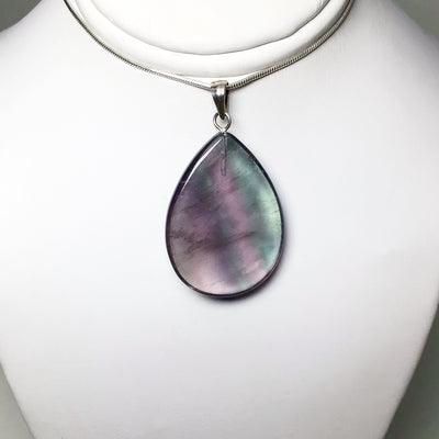 Fluorite Teardrop Pendant