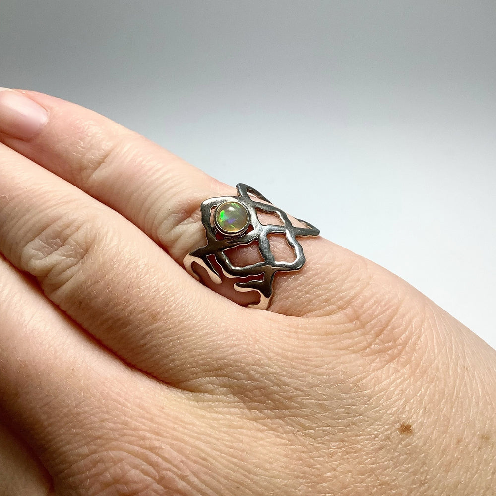 Ethiopian Fire Opal Ring - Rocks and Gems Canada
