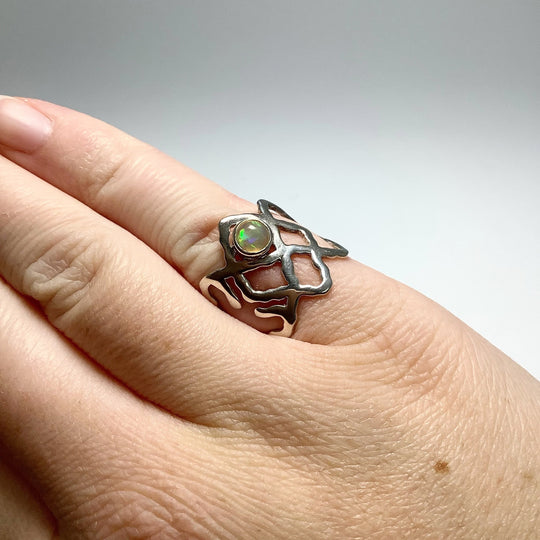 Ethiopian Fire Opal Ring - Rocks and Gems Canada