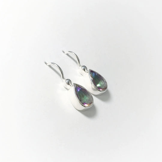 Mystic Topaz Dangle Earrings - Rocks and Gems Canada