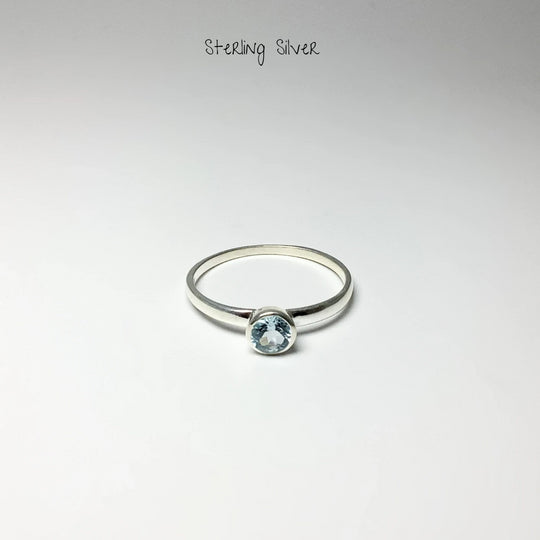 Blue Topaz Ring - Rocks and Gems Canada