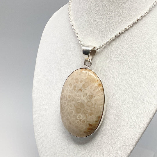Fossilized Coral Pendant - Rocks and Gems Canada