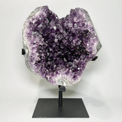 Large Amethyst Druze Cluster on Display Stand