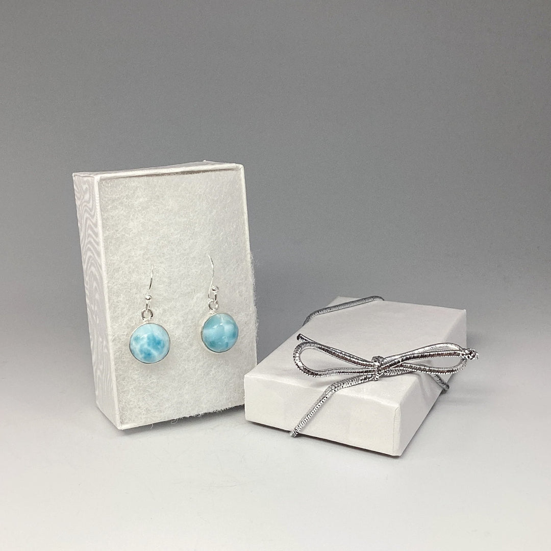 Larimar Dangle Earrings - Rocks and Gems Canada