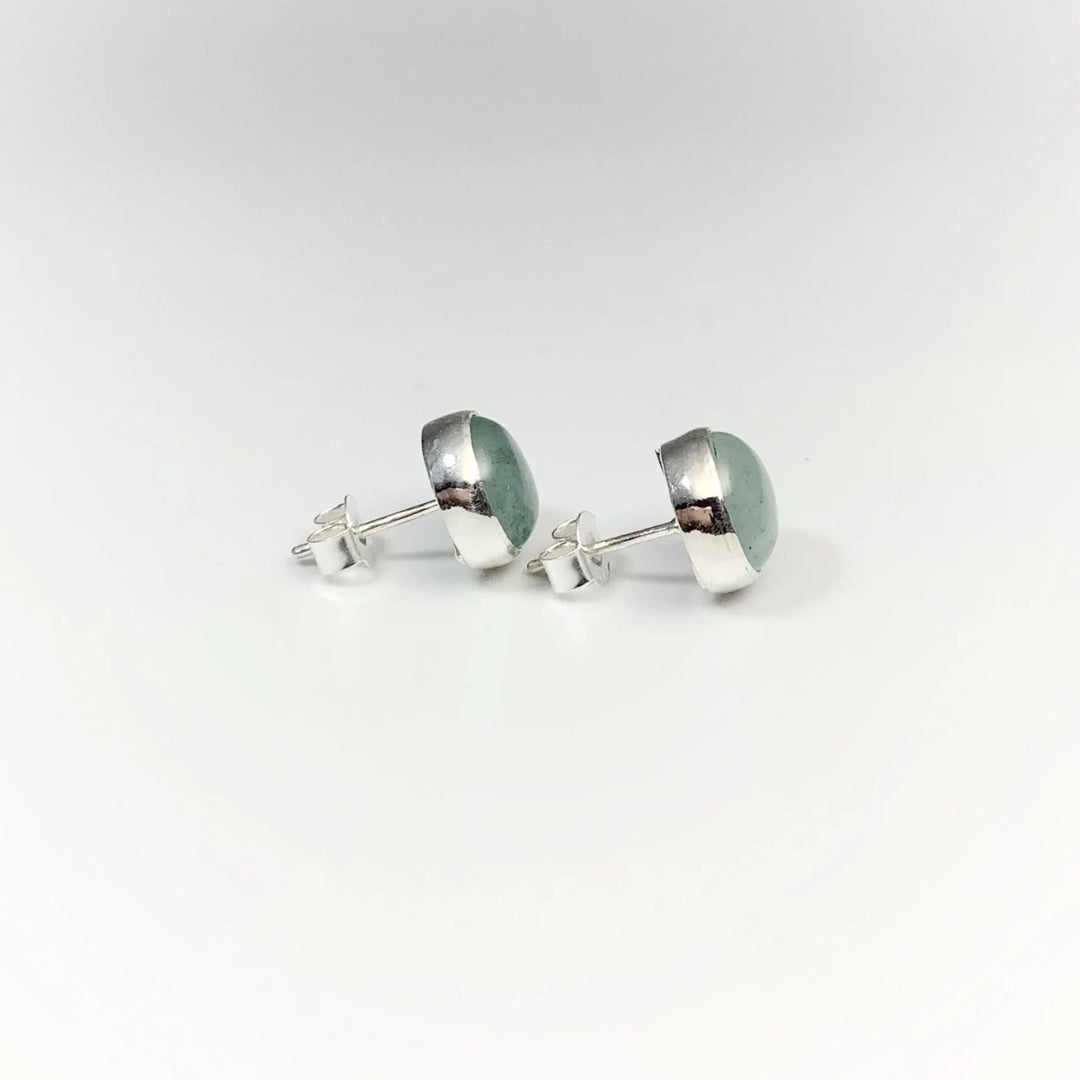 Aquamarine Stud Earrings - Rocks and Gems Canada