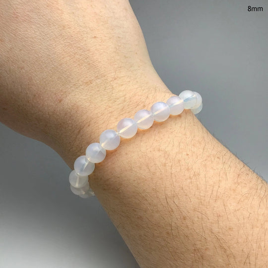 Moon Quartz Beaded Bracelet - Rocks and Gems Canada