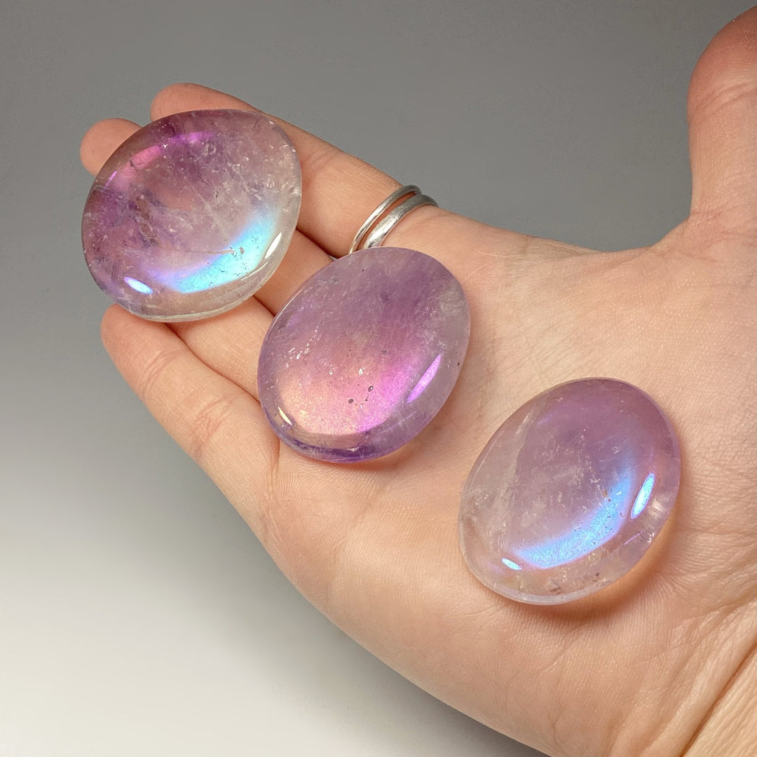 Opalescent Amethyst Touch Stone - Rocks and Gems Canada