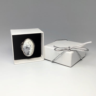 Dendritic Opal Ring