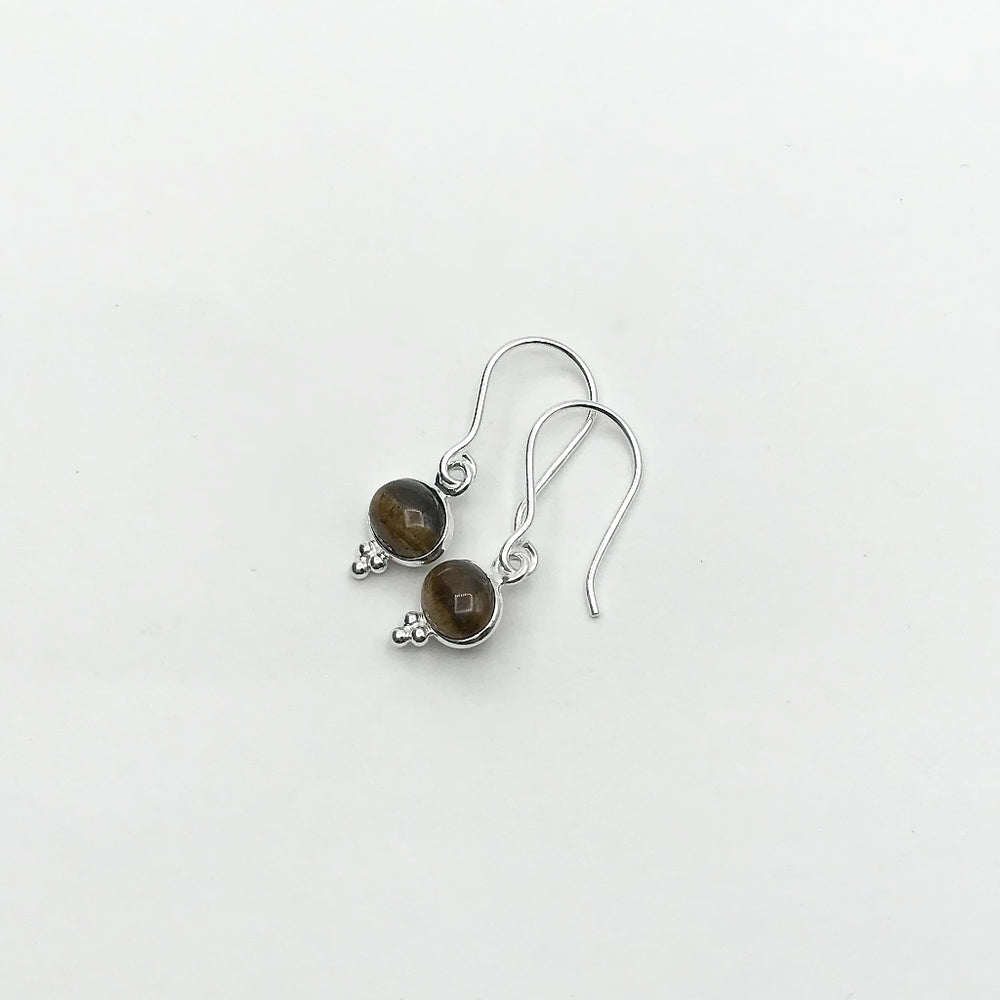 Tiger Eye Dangle Earrings - Rocks and Gems Canada