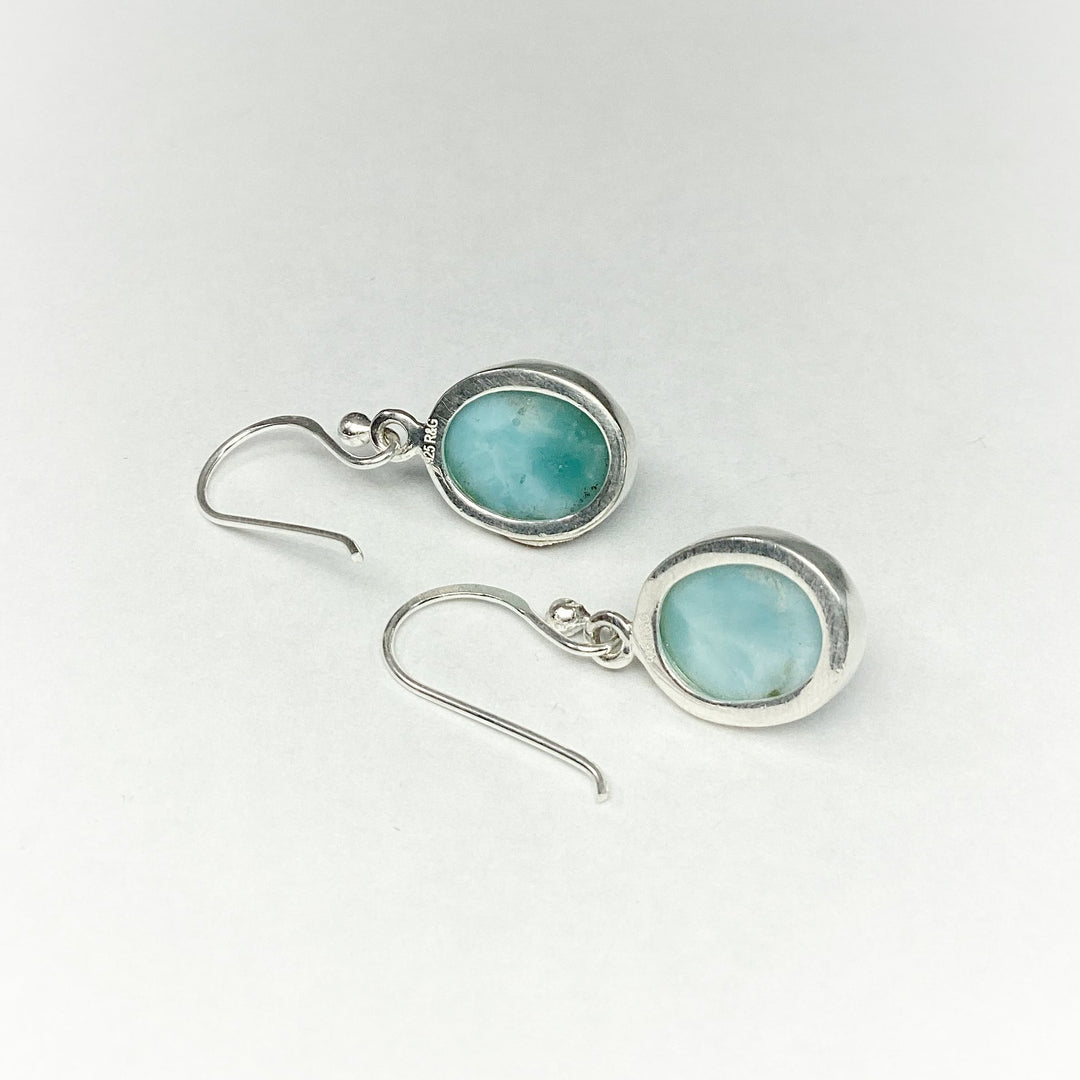 Larimar Dangle Earrings - Rocks and Gems Canada