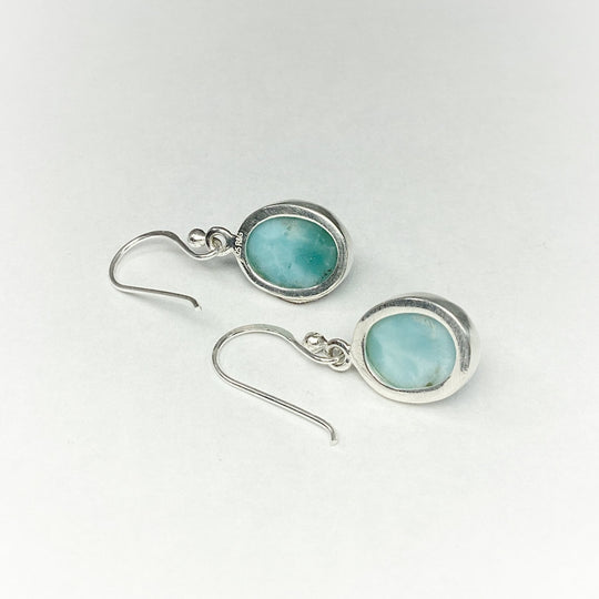 Larimar Dangle Earrings - Rocks and Gems Canada