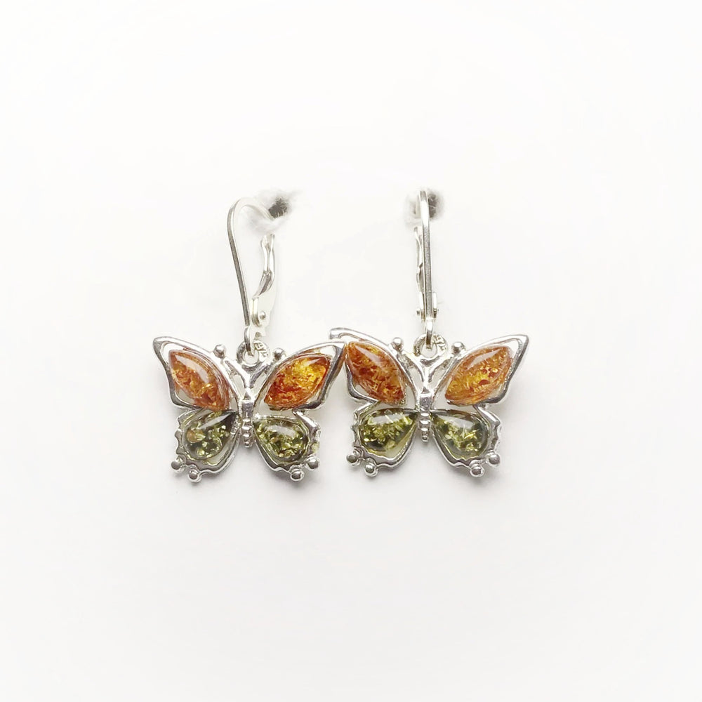 Mixed Amber Dangle Earrings - Rocks and Gems Canada