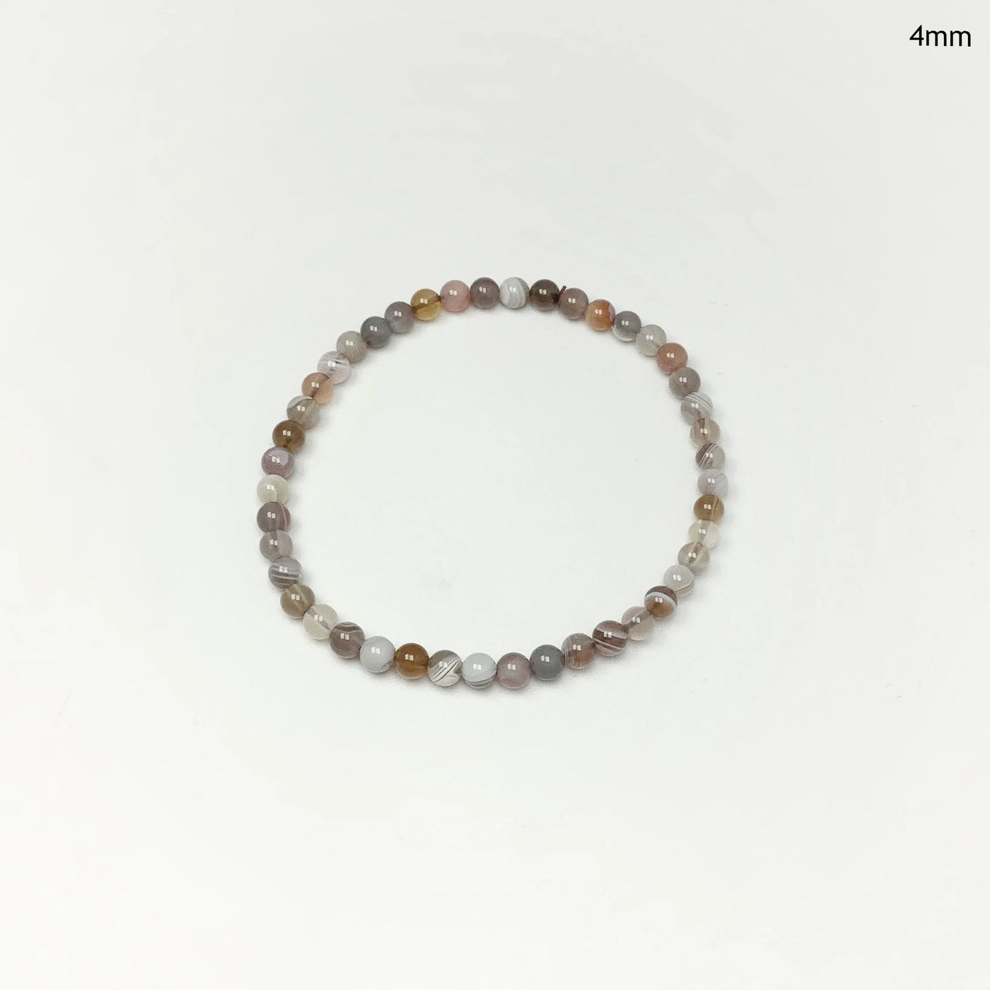 Botswana Agate Beaded Bracelet