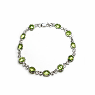 Peridot Sterling Silver Bracelet