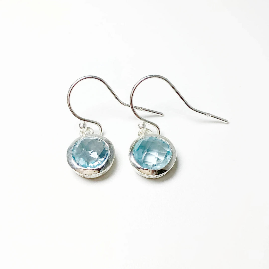 Blue Topaz Dangle Earrings - Rocks and Gems Canada