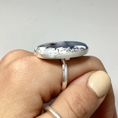 Dendritic Opal Ring