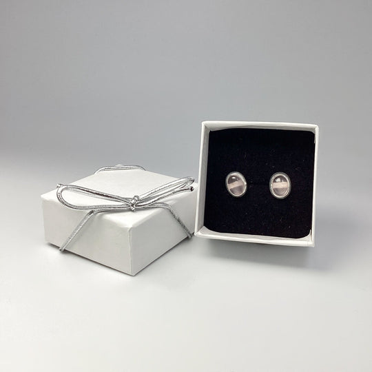 Rose Quartz Stud Earrings - Rocks and Gems Canada