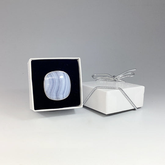 Blue Lace Agate Ring - Rocks and Gems Canada