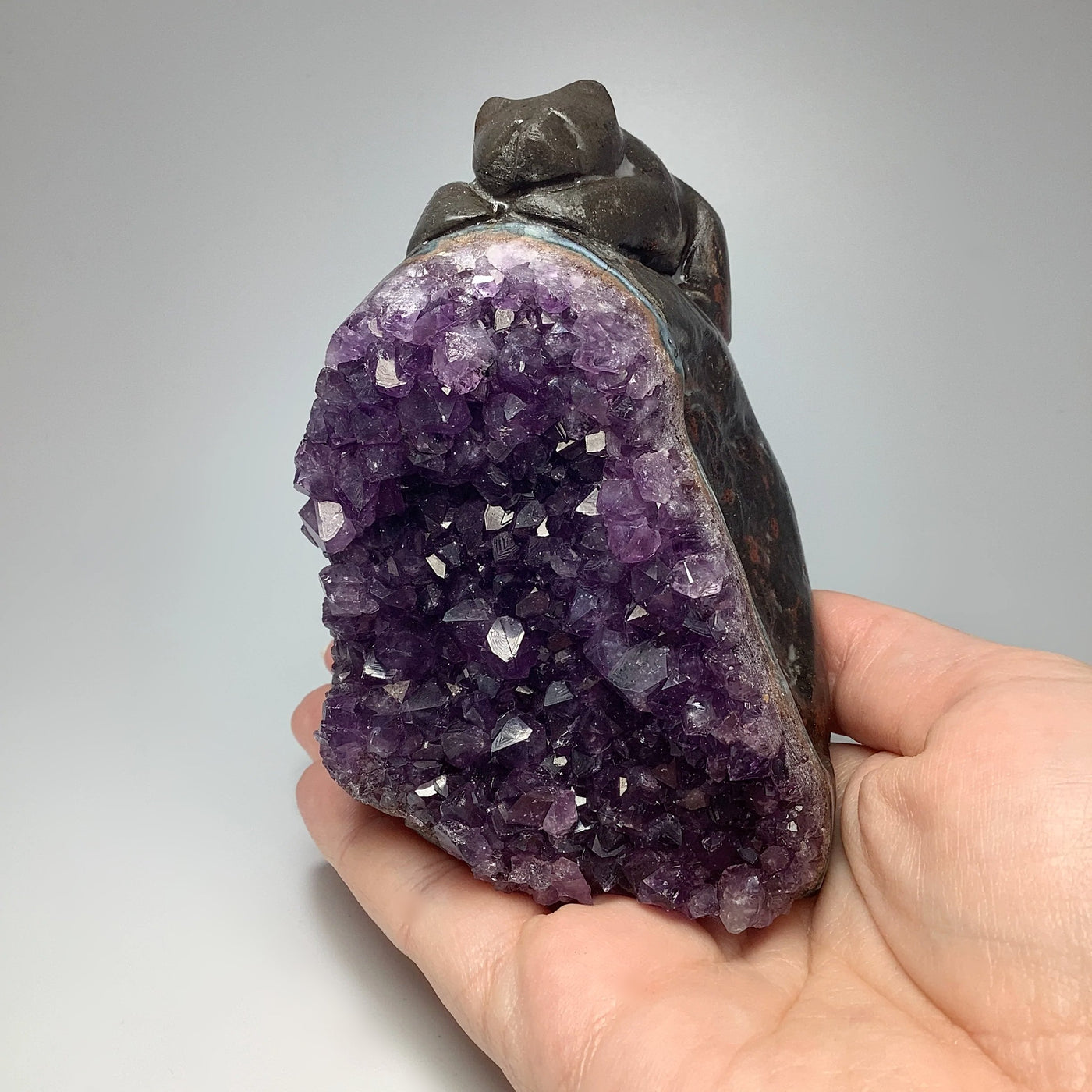 Amethyst Bear Carving