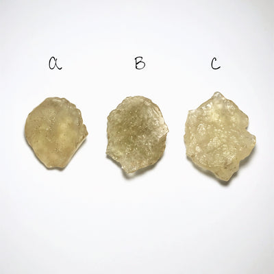 Libyan Desert Glass Tektite at $119 each: A -> C