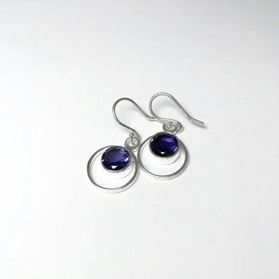 Iolite Dangle Earrings