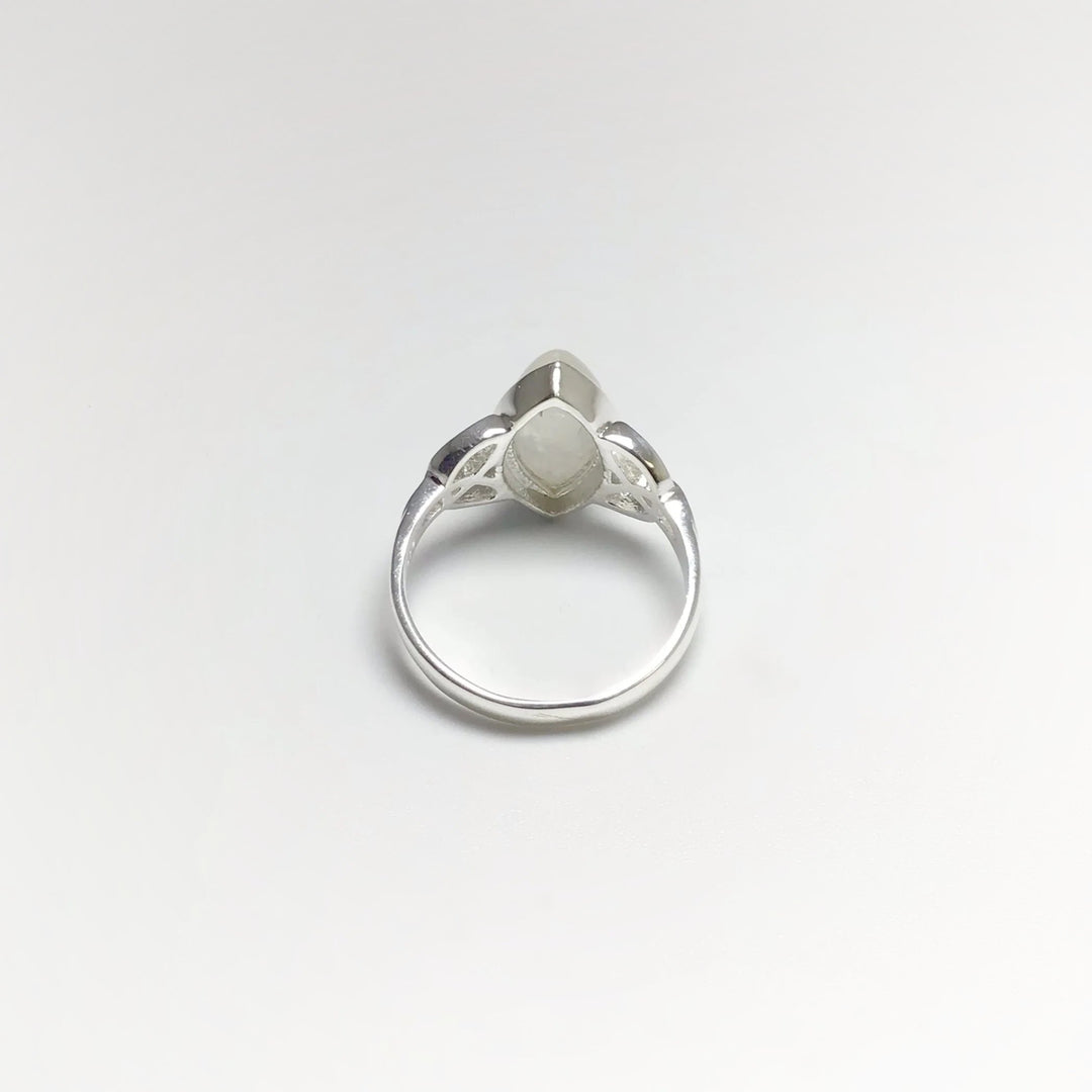 Rainbow Moonstone Ring - Rocks and Gems Canada