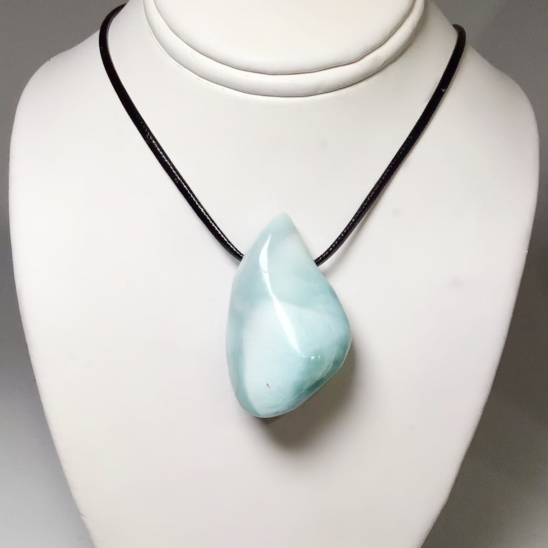 Larimar Drilled Pendant - Rocks and Gems Canada