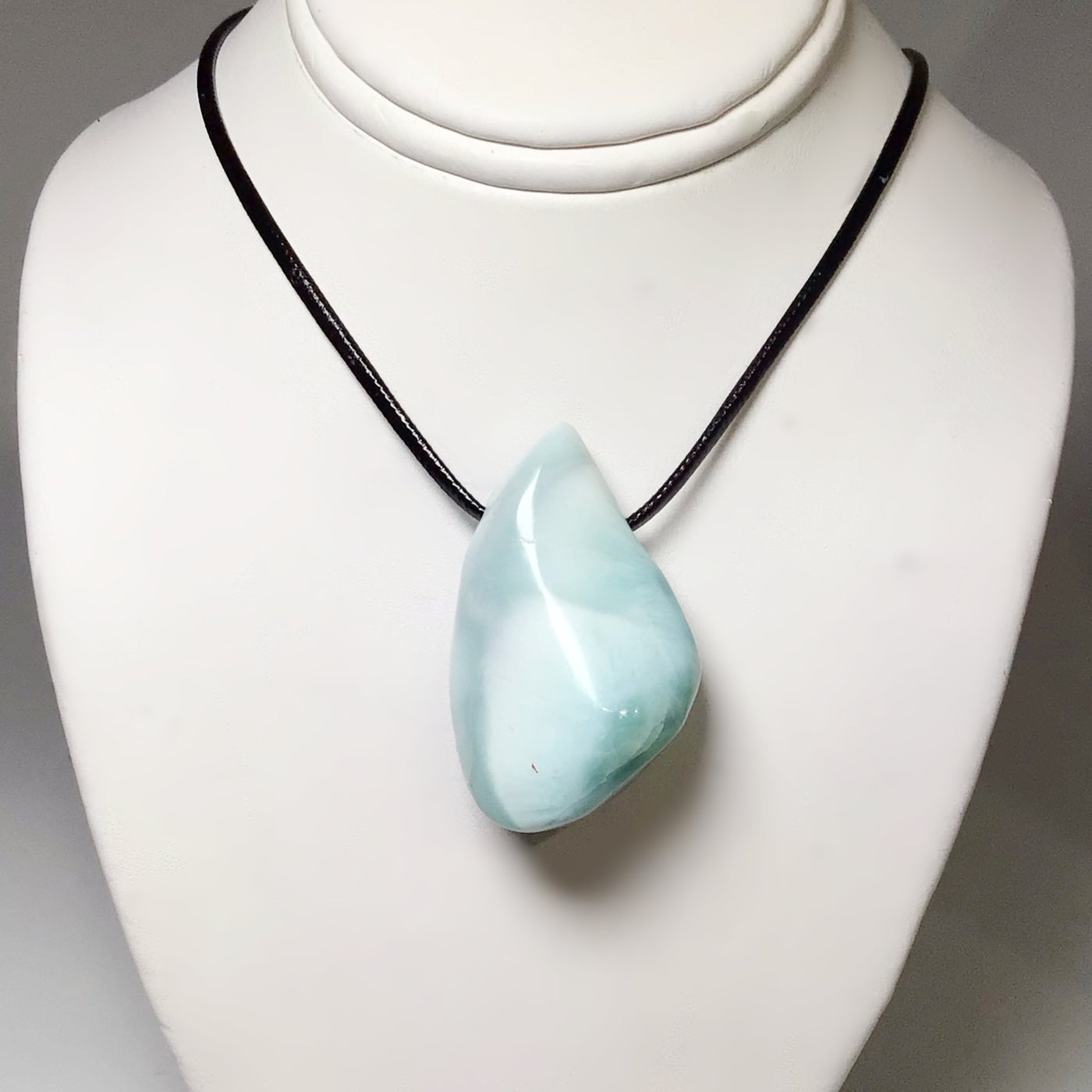 Larimar Drilled Pendant