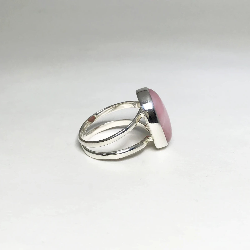 Pink Peruvian Opal Ring