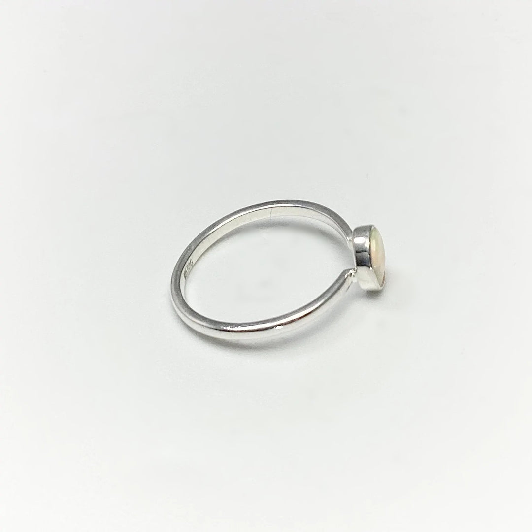 Faceted Ethiopian Fire Opal Ring - Rocks and Gems Canada