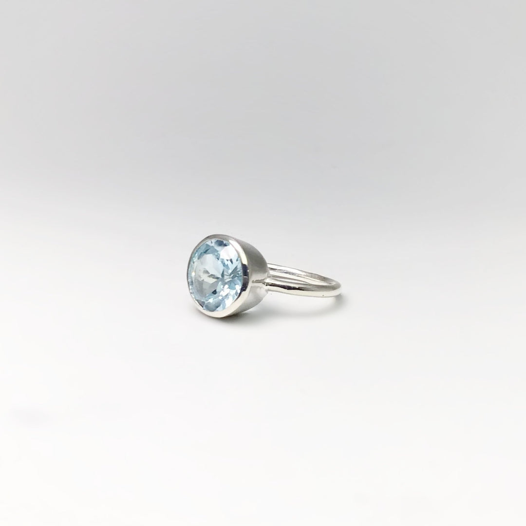 Blue Topaz Ring - Rocks and Gems Canada