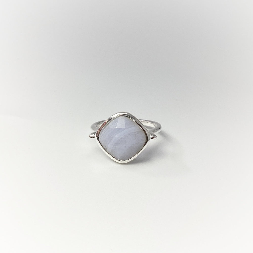 Blue Lace Agate Ring - Rocks and Gems Canada