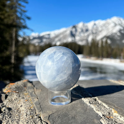 Blue Calcite Sphere