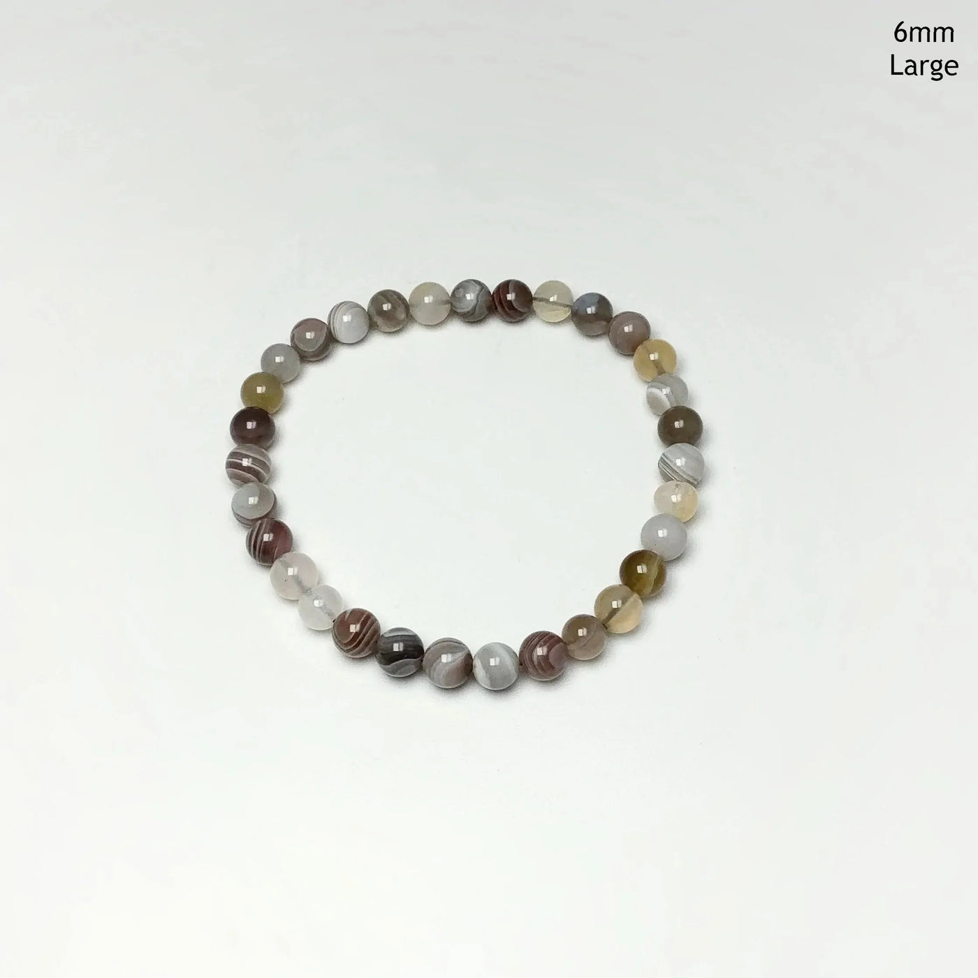 Botswana Agate Beaded Bracelet