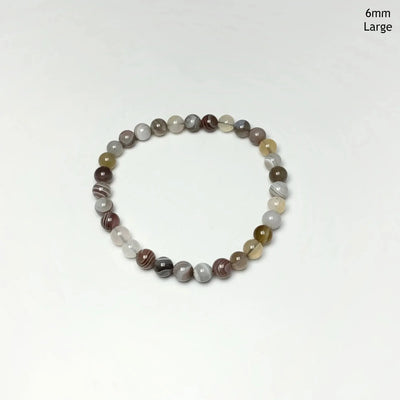 Botswana Agate Beaded Bracelet